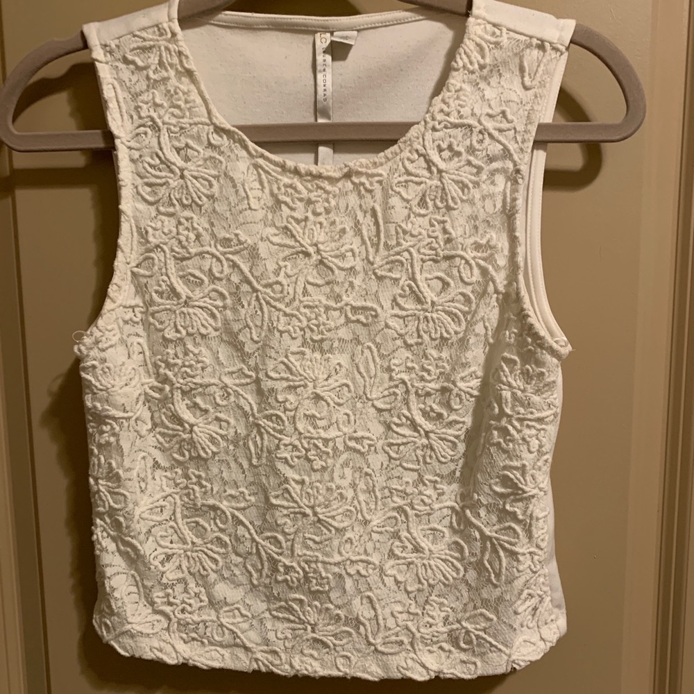 Lauren Conrad lace crop top